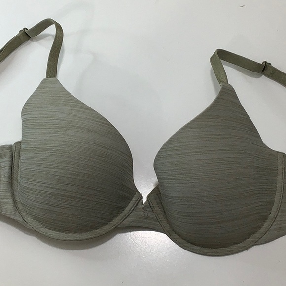 Victoria’s Secret uplift semi Demi army green wired bra size 34C EUC - Picture 12 of 15